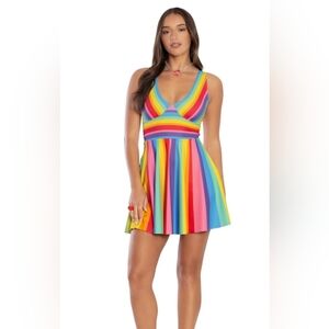 Blackmilk Candy Stripe Marilyn Dress Size Small